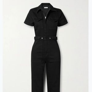 Barbie jumpsuit, black with adjustable waist